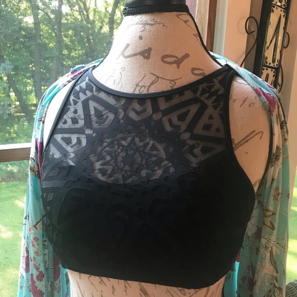 Xhilaration Other - XHILARATION BLACK HALTER BATHING SUIT TOP LARGE